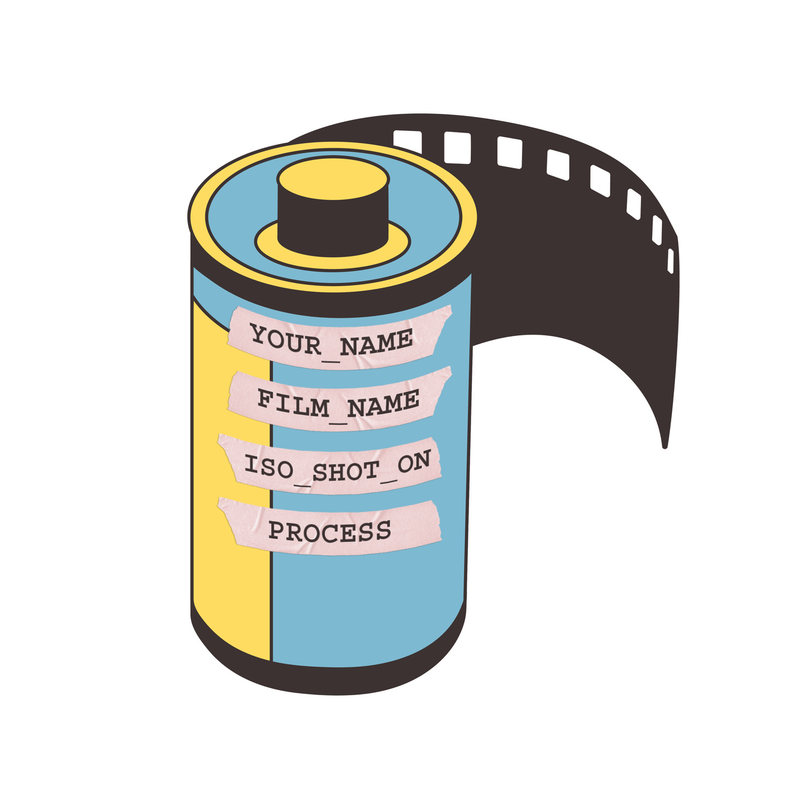Film label format