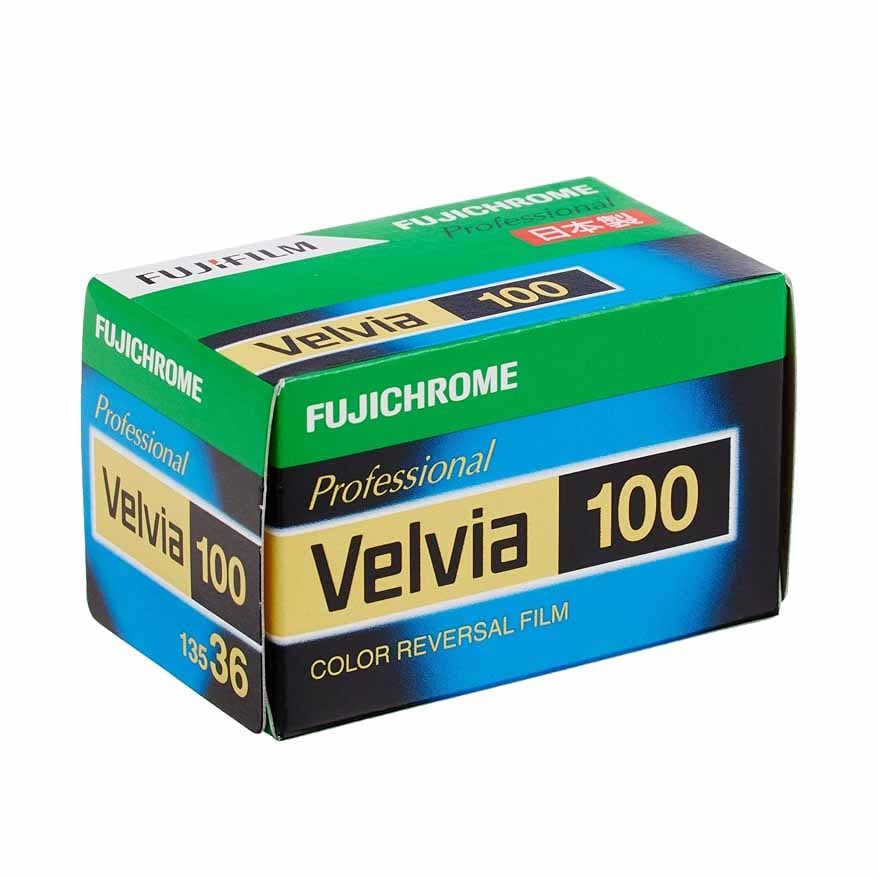 Fujichrome Professional Velvia 100 – Color Reversal Film (Fresh Film)
